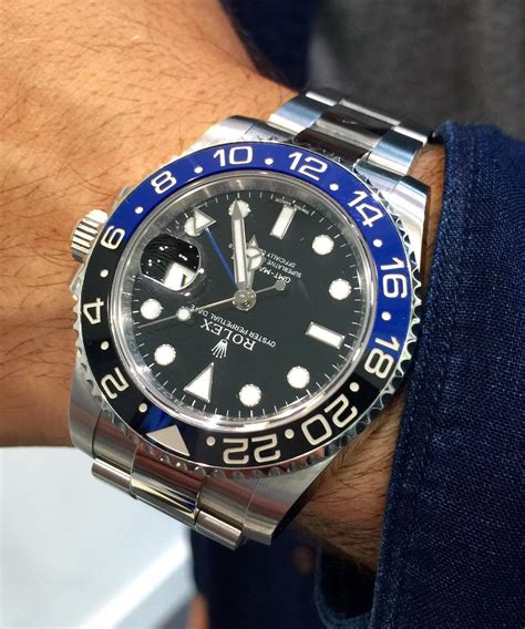 rolex gmtmaster ii batman|rolex gmt batman for sale.